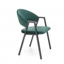 Стул HALMAR K473 темно-зеленый/черный